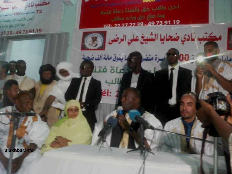 ولد اعبيدي يتعهد من ضواحي التيسير بحل أزمة ديون الشيخ الرضا