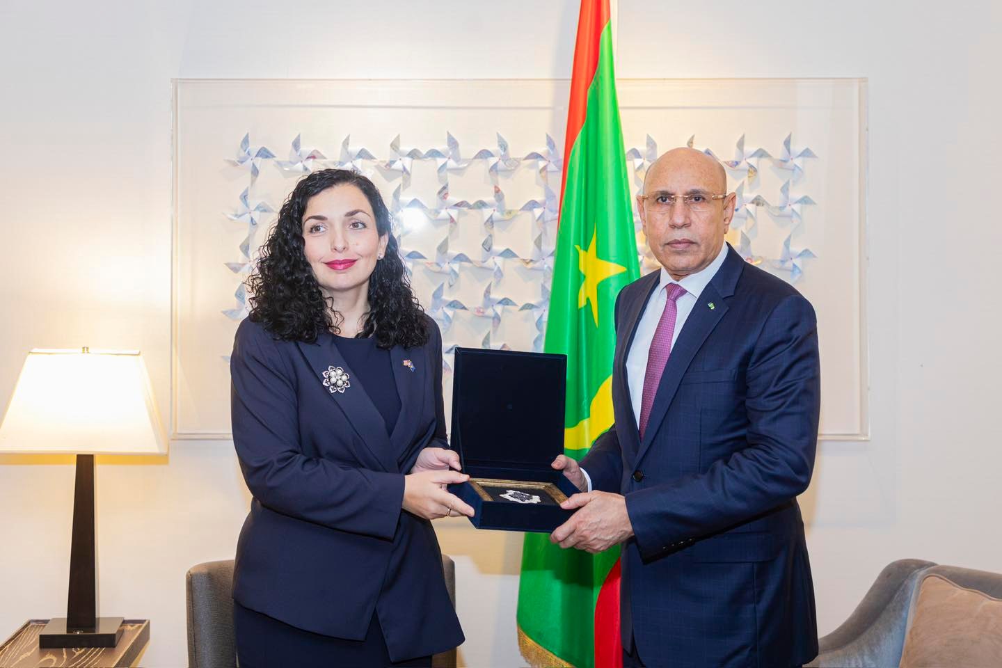 غزواني يجري مباحثات مع رئيسة كوسوفو