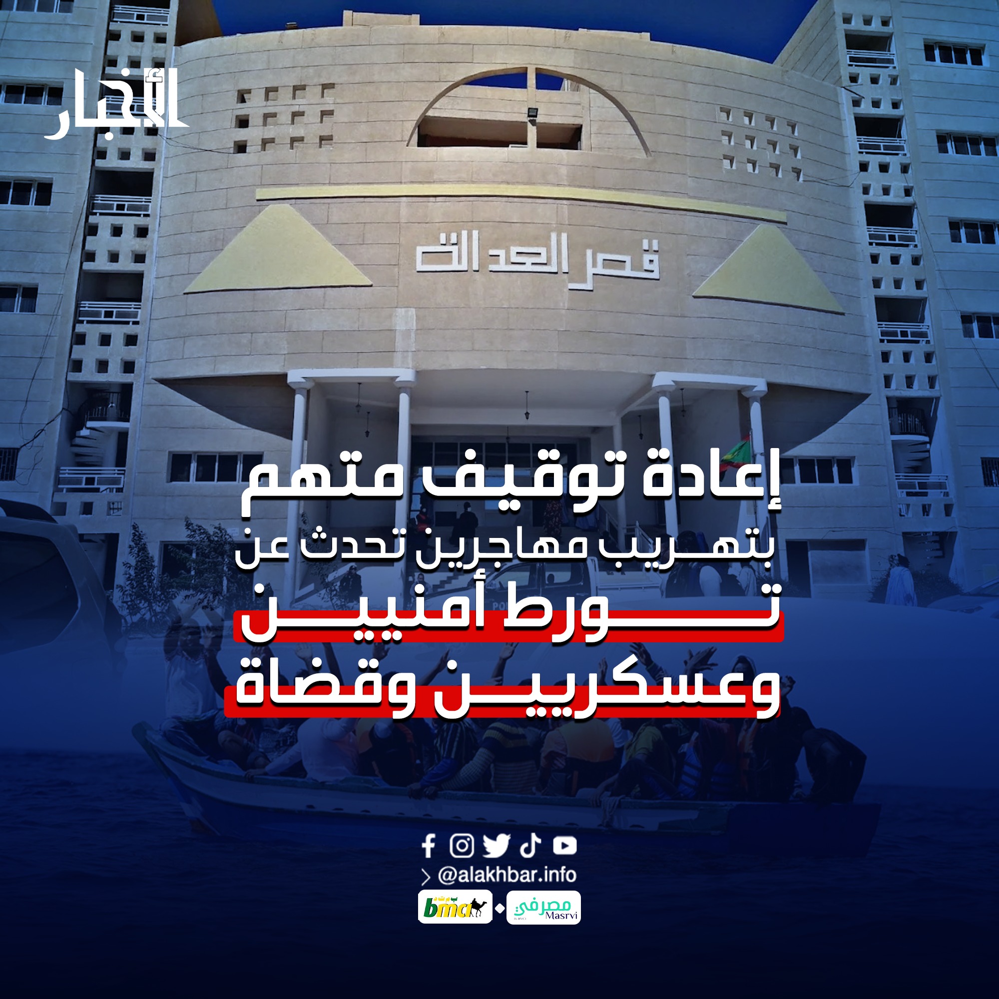 إعادة توقيف متهم بتهريب مهاجرين تحدث عن تورط أمنيين وعسكريين وقضاة