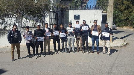 طلاب موريتانيا بالجزائر يحتجون للمطالبة بتحسين ظروفهم