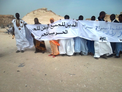 نواذيبو : وقفة احتجاجية للمطالبة بإطلاق سراح بيرام